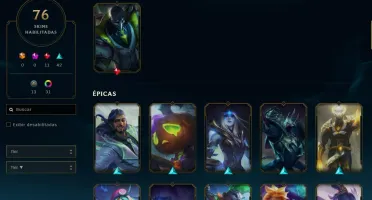 Conta Lvl 212 - Peak Elo Mestre 600pdl - 76 skins, 31 cromas