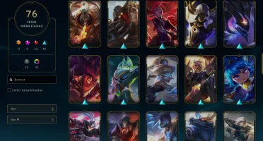 Conta Lvl 212 - Peak Elo Mestre 600pdl - 76 skins, 31 cromas