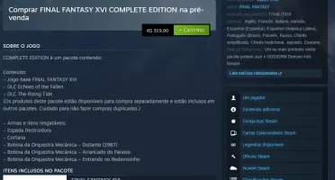 Final Fantasy XVI 16 Complete Edition - Jogos Steam Offline 
