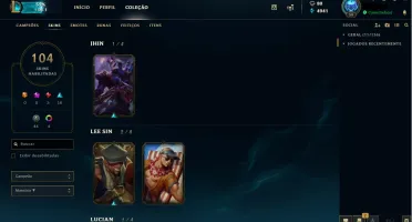 conta league of legends