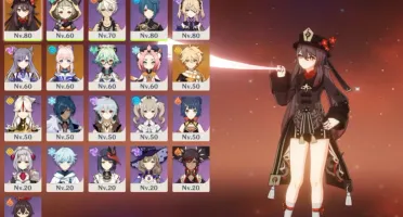 Conta Hutao,Kokomi e Keqing + 2 armas 5