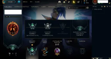 CONTA PLATINA 2 LOL PRONTA PARA TROCAR NICK