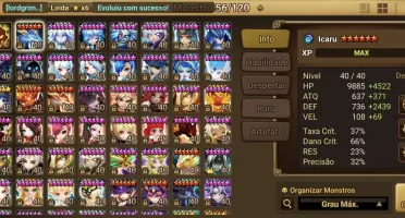 Conta SW MID GAME - Lúcifer - Servidor Global
