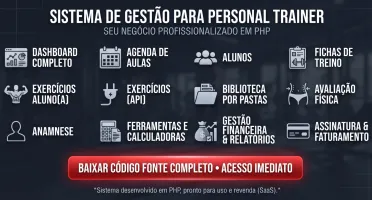 Sistema Completo Para Gestão De Personal Trainer