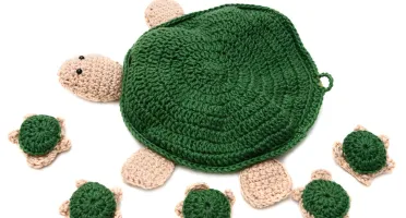 Jogo da Memória de Tartaruga em Amigurumi
