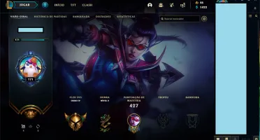 CONTA LOL - 149 CHAMPS E 105 SKINS - OURO COM MMR ALTO