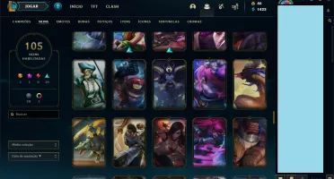 CONTA LOL - 149 CHAMPS E 105 SKINS - OURO COM MMR ALTO