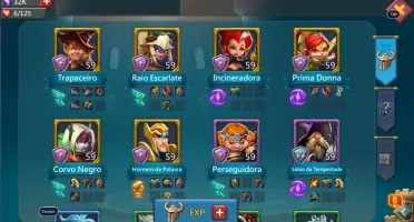 Conta Lords Mobile 200m poder com T4 liberadas