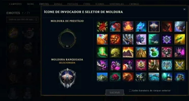 Conta prata varios champs
