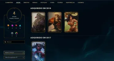Conta prata varios champs