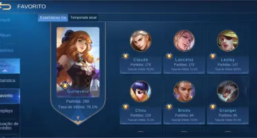 Conta Mobile Legends (Mítico com 58 skins)