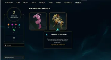 Conta Unranked com 50 Skins e 88 Champs
