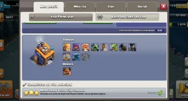 CONTA ANTIGA CV 11 CLASH OF CLANS (DESDE A SEASON 1)