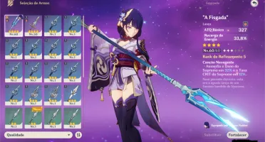 Genshin Impact Raiden c0 lvl 60 + fisgada r5lvl60 rank 34