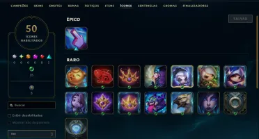 Ouro 4 com 45 Champs e 6 Skins