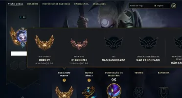 Ouro 4 com 45 Champs e 6 Skins