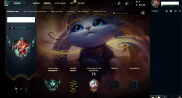 Conta lol Platina 4 com 46V - 19D + 38K de EA, MMR Altíssimo