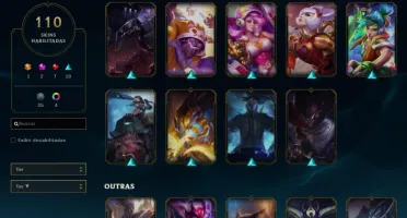 League of Legends + Ladra de alms + 110 skins +Full Campeões