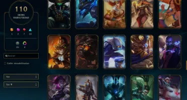 League of Legends + Ladra de alms + 110 skins +Full Campeões