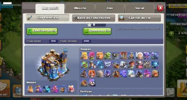 Clash Of Clans Cv 18 Com 6 Construtores Da Pra Mudar De Nome