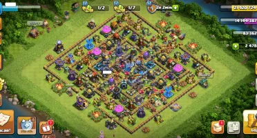 Clash Of Clans Cv 18 Com 6 Construtores Da Pra Mudar De Nome