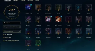 Conta LoL Desda S3 Ouro 1 / 110 Champs / 52 Skins = +45k Rp