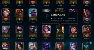 Conta de lol D5 e com borda diamond