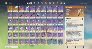 AR55 Com Navia e Arma Assinatura, Zhongli, Kazuha, Raiden