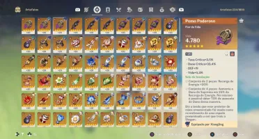 AR55 Com Navia e Arma Assinatura, Zhongli, Kazuha, Raiden