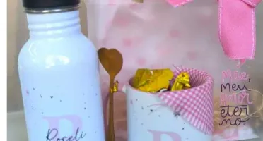 Kit Caneca e Garrafa Personalizadas