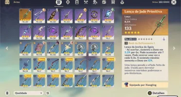 AR 38 Albedo + Jean + Lança de Jade (Boa pro Xiao)