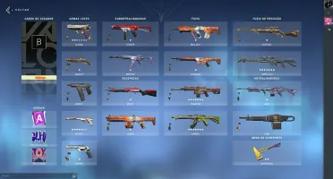 CONTA de valorant muitas FACAS e SKINS!