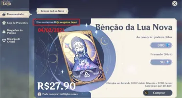 Genshin Impact 5x 5* + Benção