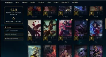 Conta prata 1 com 58 champs e 30 skins (2 Ultimates)
