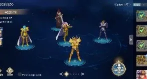 Conta Saint Seiya ex