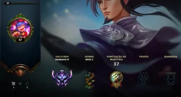 Conta LoL Diamante IV mmr 89%wr