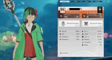 Blue Protocol - Wind Knight 17k - Full Equipamentos e Mais!