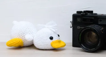 Marreco em amigurumi