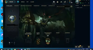 Conta com DJ sona e skins vitoriosas