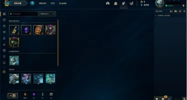Conta com DJ sona e skins vitoriosas