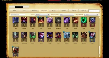 Conta de League of Legends 71 champs - 15 skins Prata V