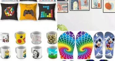 Pack 800Mil Estampas Almofadas, Canecas, Chinelos, Quadros