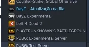 Steam com jogos