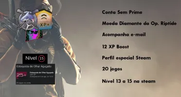 Contas Operação Correnteza Diamantada e Steam Desbloqueada