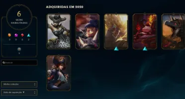 Conta nivel 67, prata 1 + 6 skins