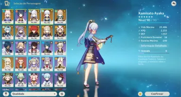 Ayaka Eula Shenhe Kokomi Albedo Jean C2 Diluc C1 Itto + Amos