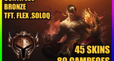 CONTA LOL 🌟 BRONZE 🌟 45 SKINS 🌟 80 CAMPEOES