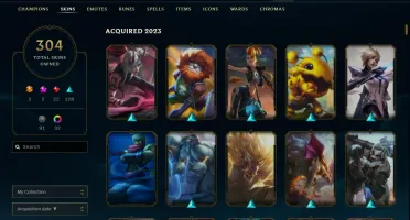 Conta LOL + Valorant | 304 skins LOL + Diversas facas/skins