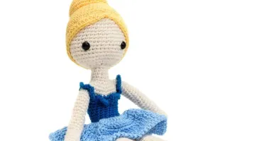 Boneca Bailarina Vitória em amigurumi