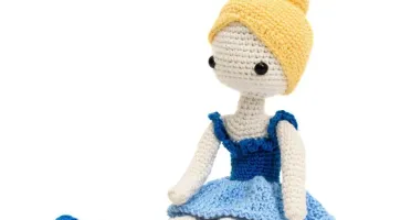 Boneca Bailarina Vitória em amigurumi